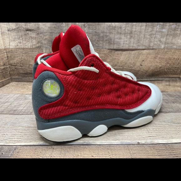 Nike Air Jordan 13 Retro Red Flint Grey 414575-600 Youth Size 3Y Women Size 4.5 - Picture 5 of 12